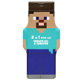 Air-Val Minecraft Steve 2in1 Shower Gel & Shampoo żel pod prysznic i szampon dla dzieci 400ml