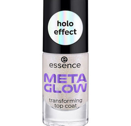 Essence Meta Glow top coat do paznokci z efektem holograficznym 8ml