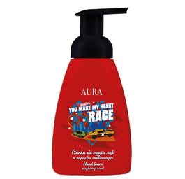Aura Hot Wheels Hand Foam pianka do mycia rąk Malina 300ml
