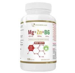 Progress Labs Witamina Mg + Zn + B6 suplement diety 120 tabletek