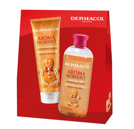 Dermacol Aroma Moment Gingerbread Cookies zestaw żel pod prysznic 250ml + płyn do kąpieli 500ml