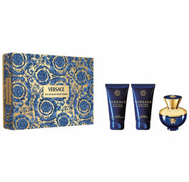 Versace Pour Femme Dylan Blue zestaw woda perfumowana spray 50ml + balsam do ciała 50ml + żel pod prysznic 50ml