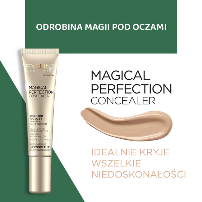 Eveline Cosmetics Magical Perfection Concealer korektor pod oczy 02A Light Vanilla 15ml