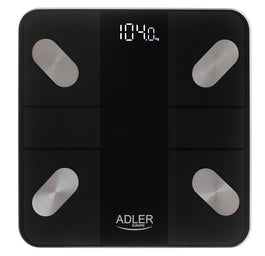 Adler Smart waga łazienkowa analityczna AD 8186 Czarna