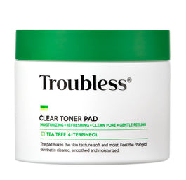 Troubless Clear Toner Pad płatki tonizujące z efektem peelingu 60szt.