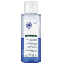 Klorane Waterproof Eye Make-Up Remover płyn do demakijażu wodoodpornego makijażu z chabrem 100ml