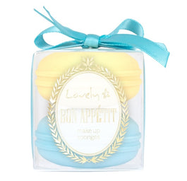 Lovely Bon Appetit Make Up Sponges gąbeczki do makijażu w kształcie makaroników 2szt