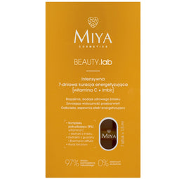 Miya Cosmetics BEAUTY.lab intensywna 7-dniowa kuracja energetyzująca [witamina C + imbir] 7x1.5ml