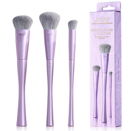 JESSUP Luxury Purple Face Coverage Trio Makeup Brush zestaw pędzli do makijażu T513 3szt.