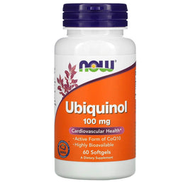 Now Foods Ubiquinol 100mg suplement diety 60 miękkich kapsułek