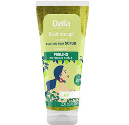 Delia Fruit Me Up! peeling do twarzy i ciała Limonka 200ml