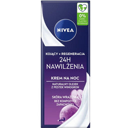 Nivea 24H Nawilżenia kojąco-regenerujący krem na noc 50ml
