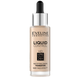 Eveline Cosmetics Liquid Control HD Long Lasting Formula 24H podkład do twarzy z dropperem
