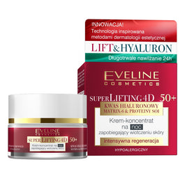 Eveline Cosmetics Super Lifting 4D krem-koncentrat zapobiegający wiotczeniu na noc 50+ 50ml