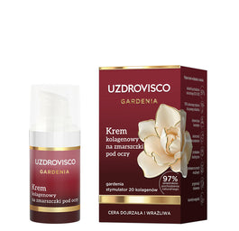 UZDROVISCO Gardenia krem kolagenowy na zmarszczki pod oczy 15ml