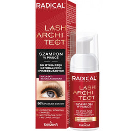 Farmona Radical Lash Architect szampon w piance do mycia rzęs naturalnych i przedłużanych 50ml