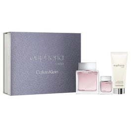 Calvin Klein Euphoria Men zestaw woda toaletowa spray 100ml + woda toaletowa spray 15ml + balsam po goleniu 100ml