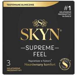 SKYN Supreme Feel cienkie nielatektowe prezerwatywy 3szt.