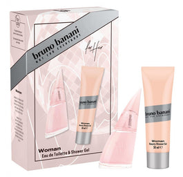 Bruno Banani Woman zestaw woda toaletowa spray 30ml + żel pod prysznic 50ml