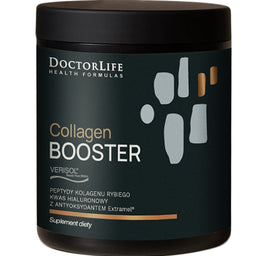 Doctor Life Collagen Booster Peptydy Kolagenu Rybiego + Kwas Hialuronowy suplement diety 165g
