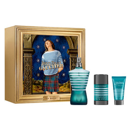 Jean Paul Gaultier Le Male zestaw woda toaletowa spray 125ml + balsam po goleniu 50ml + dezodorant sztyft 75g
