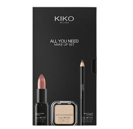 KIKO Milano All You Need Make Up Set zestaw do makijażu zawierający pomadkę cień do powiek i kredkę do oczu 01 Every Day Look