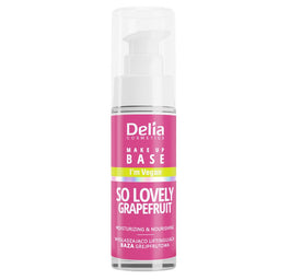 Delia Vegan Make Up Base wegańska baza nawilżająco-odżywcza So Lovely Grapefruit 30ml