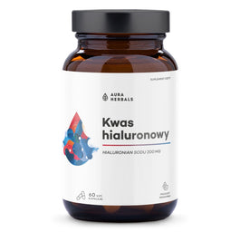Aura Herbals Kwas hialuronowy 200mg suplement diety 60 kapsułek