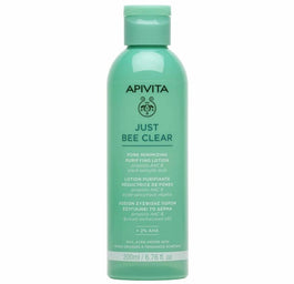 Apivita Just Bee Clear Pore Minimizing Purifying Lotion matujący tonik oczyszczający do cery tłustej 200ml