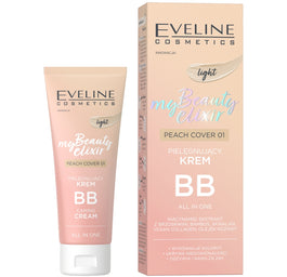 Eveline Cosmetics My Beauty Elixir pielęgnujący krem BB all in one 01 Peach Cover Light 30ml