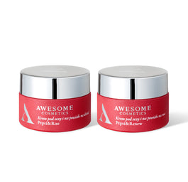 Awesome Cosmetics Zestaw kremów pod oczy i na powieki dzień/noc Pepti&Rise i Pepti&Renew 2x10ml