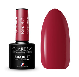 Claresa Soak Off UV/LED Red lakier hybrydowy 425 5g