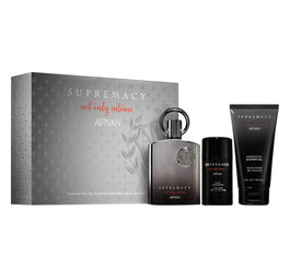 Afnan Supremacy Not Only Intense zestaw ekstrakt perfum spray 100ml + żel pod prysznic 150ml + dezodorant sztyft 75g