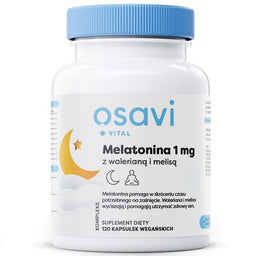 Osavi Melatonina z walerianą i melisą suplement diety 120 kapsułek