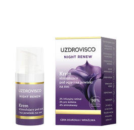 UZDROVISCO Night Renew krem stymulujący pod oczy i na powieki na noc 15ml