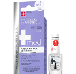 Eveline Cosmetics Nail Therapy Professional Med+ maska do paznokci na noc 12ml