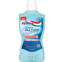 Aquafresh All In One Protection płyn do płukania jamy ustnej Fresh Mint 500ml
