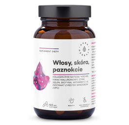 Aura Herbals Kolagen Rybi NatiCol® Włosy Skóra Paznokcie suplement diety 60 kapsułek