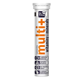 Dr Vita Multi+ Witaminy i Minerały suplement diety 20 tabletek musujących
