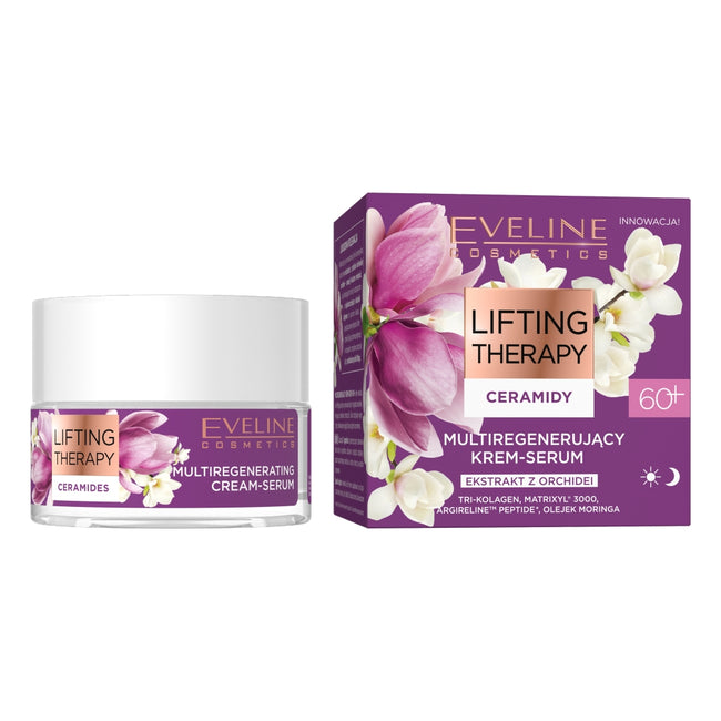 Eveline Cosmetics Lifting Therapy Ceramidy multiregenerujący krem-serum 60+ 50ml