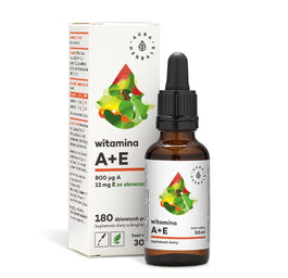 Aura Herbals Witamina A + E suplement diety w kroplach 30ml