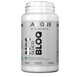 LAB ONE N°1 Gluco BLOQ suplement diety wspierający prawidłowy poziom cukru we krwi 60 kapsułek