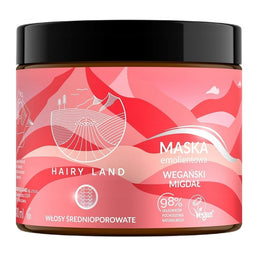 Hairy Land Maska emolientowa do włosów średnioporowatych Wegański Migdał 400ml