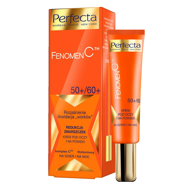 Perfecta Fenomen C 50+ zestaw krem na dzień i na noc 50ml + krem pod oczy i na powieki 15ml