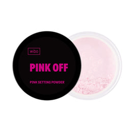 Wibo Pink Off Setting Powder różowy puder utrwalający makijaż 7g