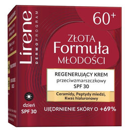Lirene Złota Formuła Młodości regenerujący krem przeciwzmarszczkowy SPF30 50ml