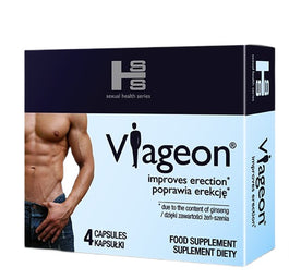 Sexual Health Series Viageon poprawia erekcję suplement diety 4 kapsułki