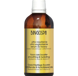 BingoSpa Ultra Nawilżenie Ultra Wygładzenie serum do twarzy kwas hialuronowy i witamina E 100ml