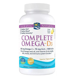 Nordic Naturals Complete Omega-D3 suplement diety 120 kapsułek