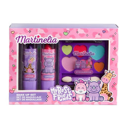 Martinelia My Best Friends Makeup Set zestaw paletka cieni do oczu i aplikator + szminka do ust 2szt